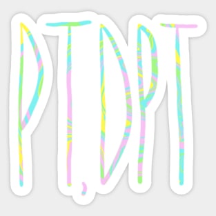 PT DPT physical therapist Sticker